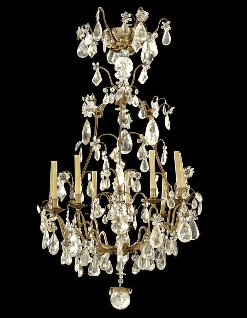 PAIRE DE LUSTRES DE STYLE LOUIS XV