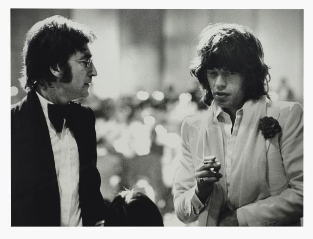 Ron GALELLA (Né en 1931) JOHN LENNON ET MICK JAGGER, 13 MARS 1974, LOS ANGELES Tirage argentique