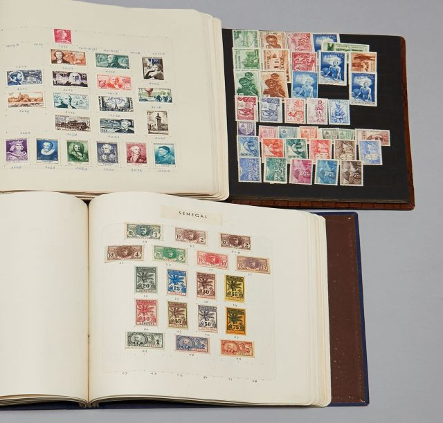 Tous pays - Collection de timbres-poste dont France et anciennes Colonies françaises, neufs et oblitérés, principalement 20e siècle,...