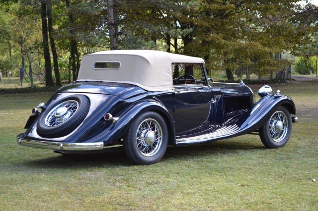 1935 Talbot T120 Baby Sport cabriolet Carte grise française de collectionChâssis n° 85147Moteur n° 65252- Dessin d'une grande pureté- R
