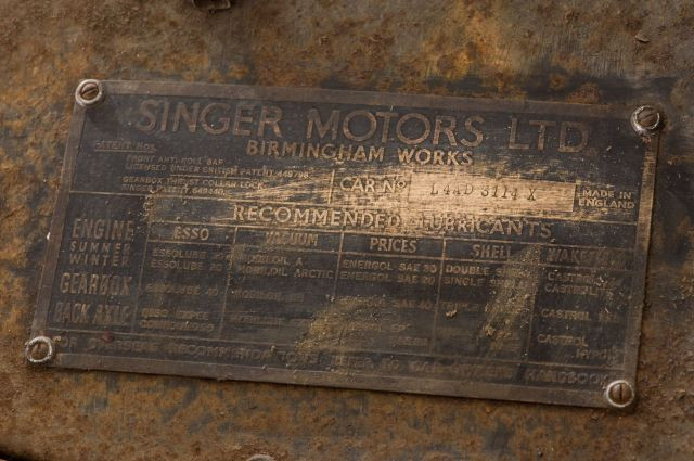 Singer roadster 1500  No reserve