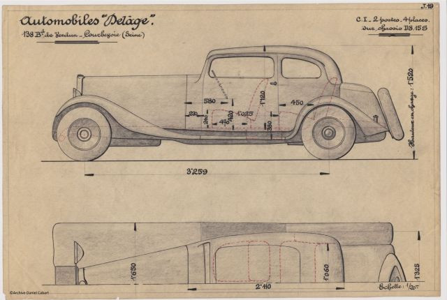 Delage D8 - 15 S coach Autobineau - ca 1930 No reserve Vendue sans carte grise Châssis n° 39089 Série SMoteur n° 47 S- Carrosserie très