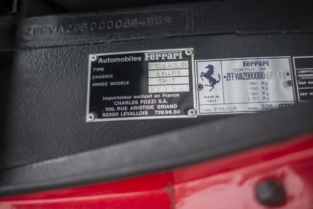 1987 Ferrari 328 GTS  No reserve
