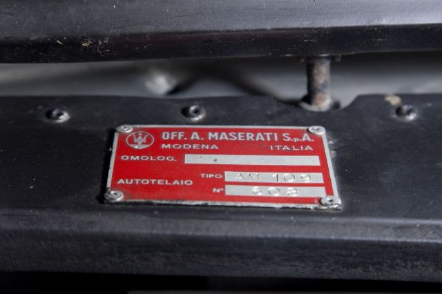 1965 Maserati Mistral 3.7L Carte grise françaiseChâssis n° AM109608- Histoire limpide- Ex-Collection Slavic, Genève- Restaurée en 2007-