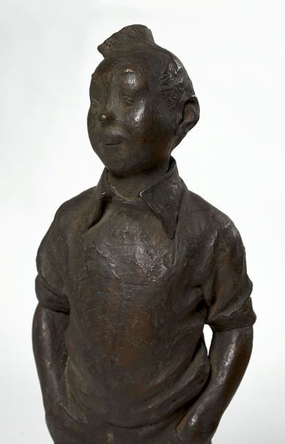 Nat NEUJANNé en 1923TINTIN ET MILOUSculpture en bronze représentant Tintin et Milou réalisée en 1976 selon la technique dite « à la ...