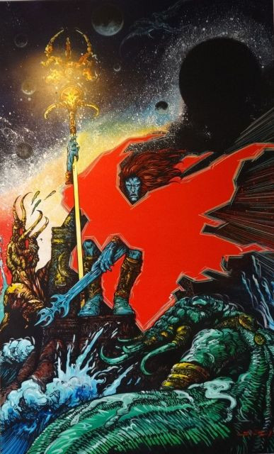 Philippe DRUILLET Né en 1944 YRAGAËL Acrylique sur toile. Signé et daté « 93 » en bas à droite. Exposition galerie Loft en 1992. Une...