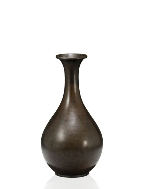 VASE YUHUCHUNPING EN BRONZE, JAPON, XIXe SIÈCLE