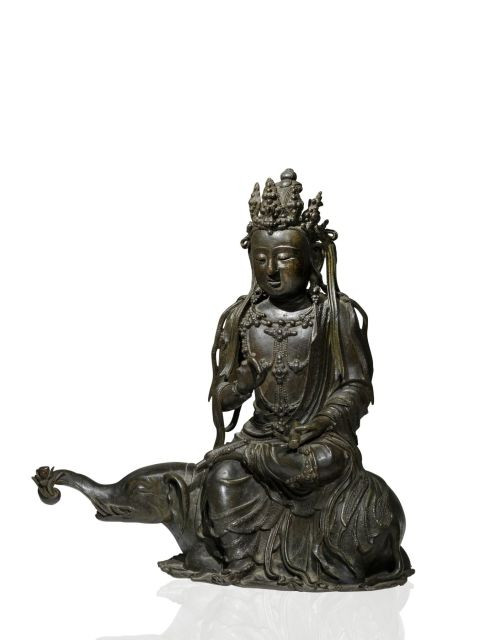 STATUE DU BODHISATTVA GUANYIN EN BRONZE, CHINE, DYNASTIE MING, XVIe-XVIIe SIÈCLE