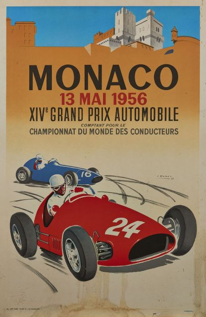 ¤ GRAND-PRIX HISTORIQUE DE MONACO  Quatre affiches des éditions 2002, 2004, 2006, 2008