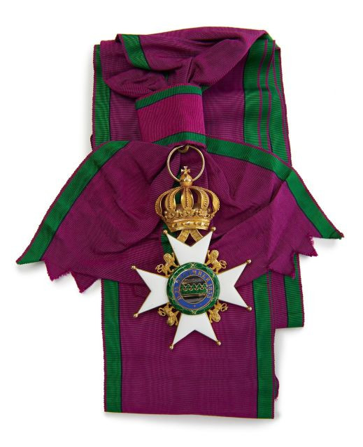 Allemagne Saxe Ordre de la Maison Ernestine. Grand Cordon.