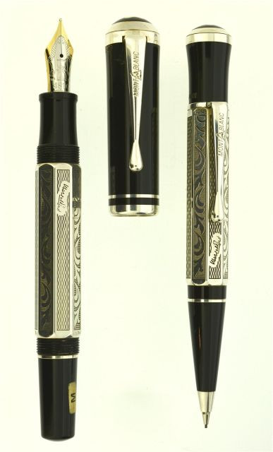 MONTBLANC	 Proust, set plume et porte-mines (manque le bille), série limitée de la collection Ecrivains, sortie en 1999 à 4000 exemp...