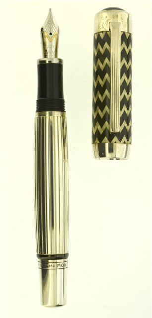 MONTBLANC	 J. P. Morgan, stylos plume série limitée de la collection Mécènes sortie en année 2004, à 4810 exemplaires (n° 1951), ren...