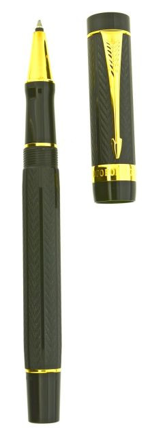 PARKER Greenwich, stylo roller édition spéciale sur une base de Duofold International, sortie en 2000. A l'occasion du passage au no...