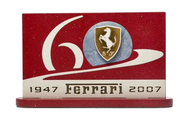 FERRARI  Plaque 60ème anniversaire, 2007