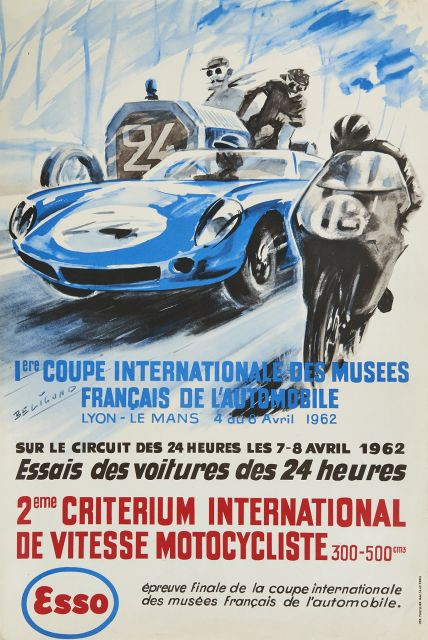 LES 24 HEURES DU MANS 1959  Michel BELIGOND (1927-1973)