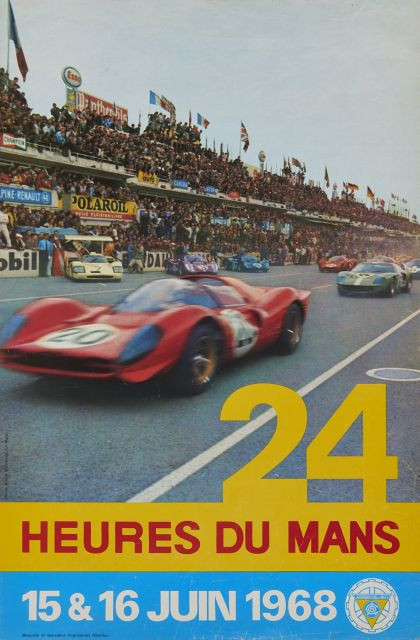 LES 24 HEURES DU MANS 1968  Deux affiches