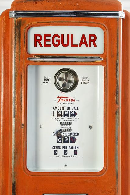 POMPE A ESSENCE  Tokheim pour le pétrolier Gulf, circa 1938