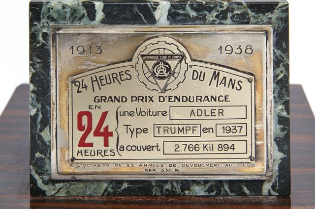 TROPHEE - 24 HEURES DU MANS  Grand Prix d'Endurance -1937