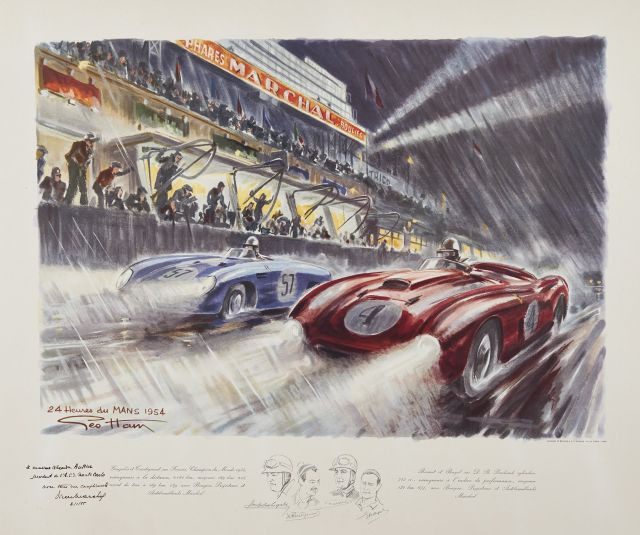 Géo HAM (Georges Hamel) 1900-1972 Les 24 Heures du Mans 1954