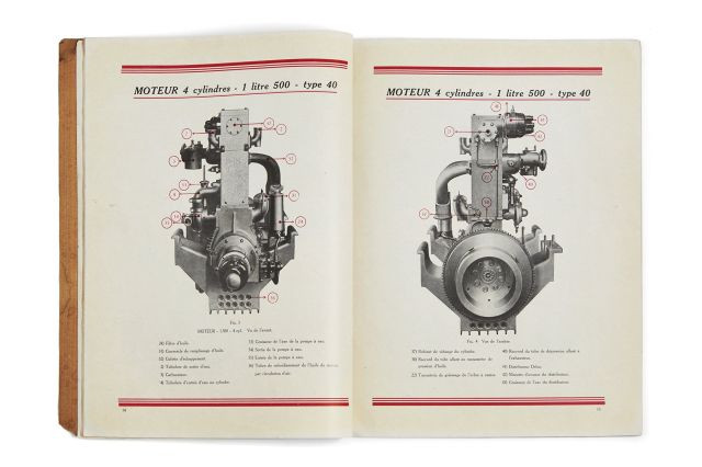BUGATTI  Notice de conduite et entretien châssis type 40 et type 38, 1926-27