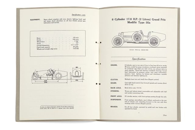 BUGATTI  Touring & Sporting Models, 1926-1927