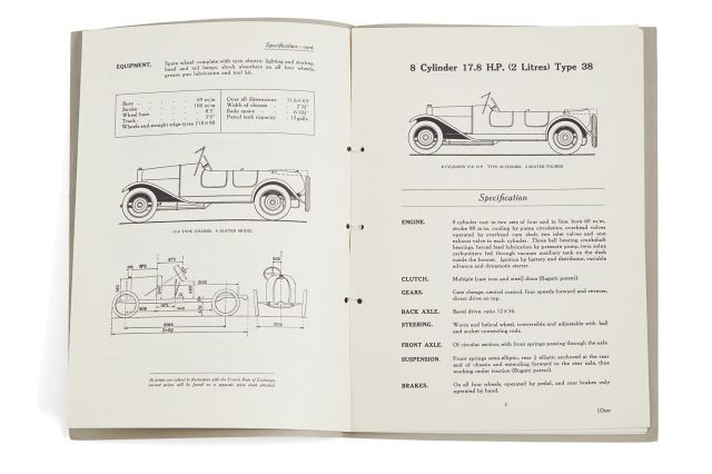 BUGATTI  Touring & Sporting Models, 1926-1927