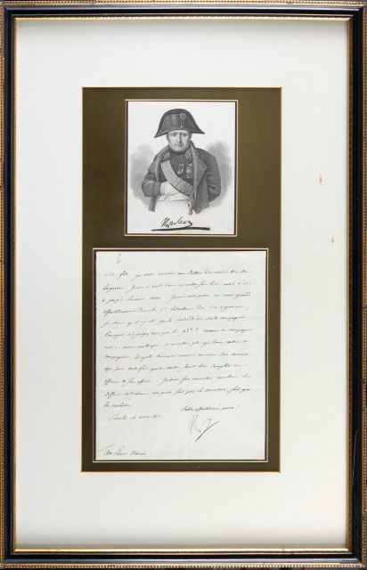 Lettre dictée par l'Empereur NAPOLEON Ier adressée à son fils le Prince Viceroi