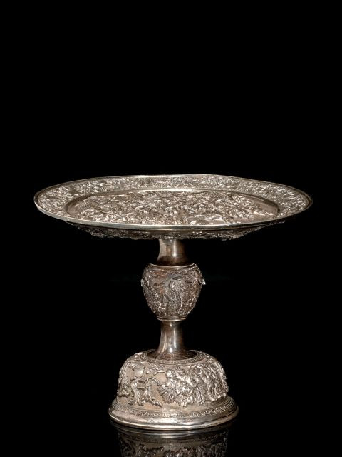 COUPE EN ARGENT, CHINE, CANTON, CIRCA 1870