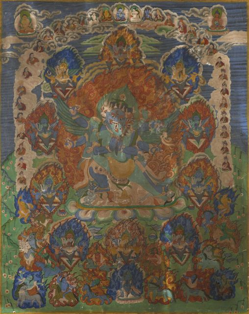 THANGKA DE HERUKA, TIBET, XIXe SIÈCLE