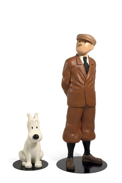 MOULINSART RÉSINE  Tintin et Milou