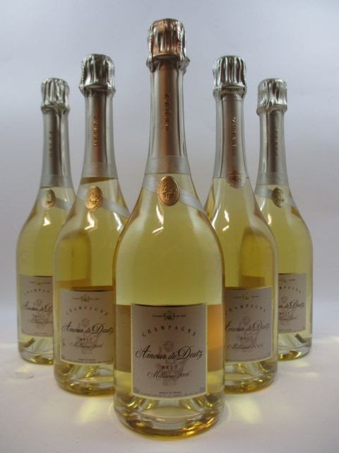 5 bouteilles CHAMPAGNE DEUTZ 2006 Amour de Deutz