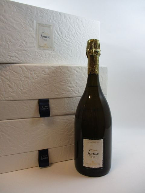 3 bouteilles CHAMPAGNE POMMERY 1998 Cuvée Louise
