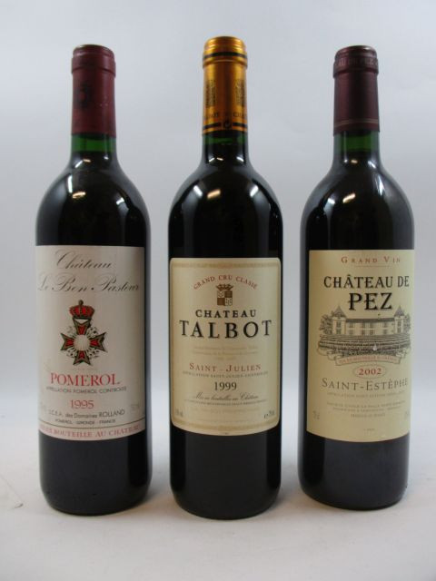 6 bouteilles 2 bts : CHÂTEAU TALBOT 1999 5è GC Saint Julien