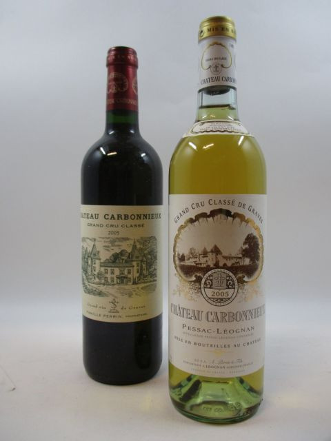 6 bouteilles 3 bts : CHÂTEAU CARBONNIEUX 2005 CC Pessac Léognan (blanc)