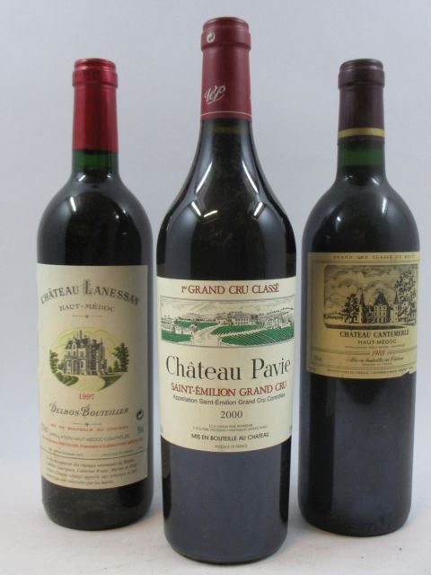 7 bouteilles 3 bts : CHÂTEAU LANESSAN 1997 CB Haut Médoc