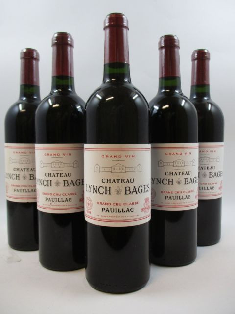 5 bouteilles 4 bts : CHÂTEAU LYNCH BAGES 2007 5è GC Pauillac