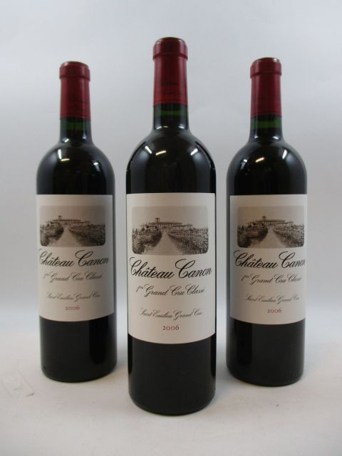 6 bouteilles CHÂTEAU CANON 2006 1er GCC (B) Saint Emilion  (Cave 12)