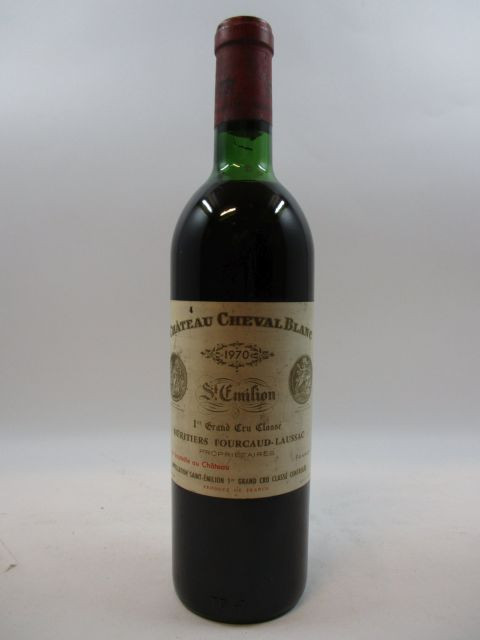 1 bouteille CHÂTEAU CHEVAL BLANC 1970 1er GCC (A) Saint Emilion (haute épaule