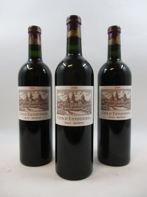 6 bouteilles CHÂTEAU COS D'ESTOURNEL 2006 2è GC Saint Estèphe  (Cave 12)