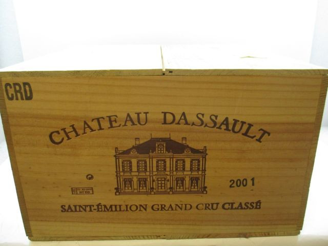 6 magnums CHÂTEAU DASSAULT 2001 GCC Saint Emilion Caisse bois d'origine (cave 16)