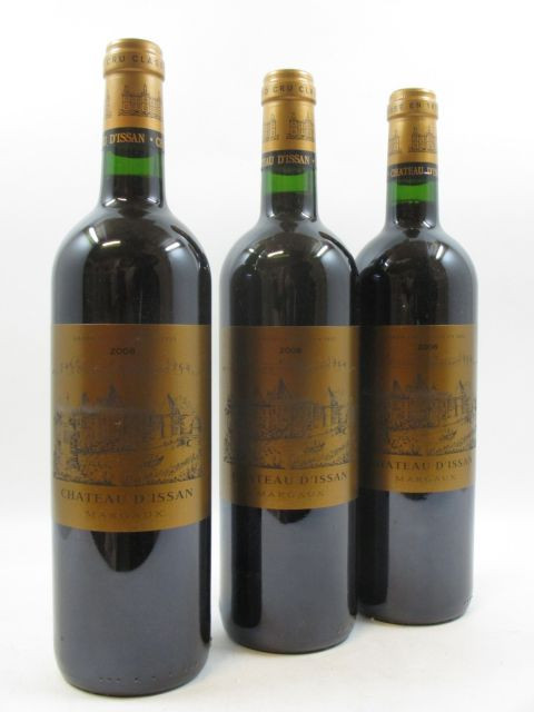 6 bouteilles CHÂTEAU D'ISSAN 2008 3è GC Margaux  (Cave 12)