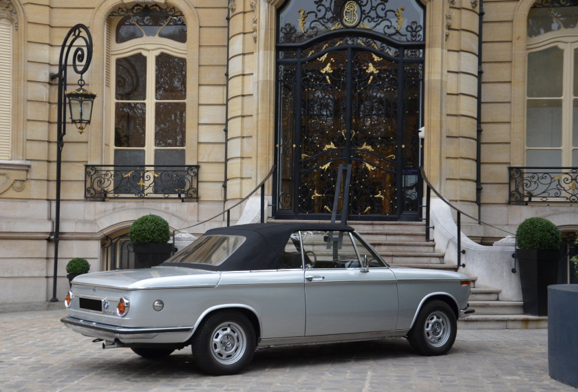 1971 BMW 2002 cabriolet No reserve Carte grise françaiseChâssis n° 2790182- 1 des 200 exemplaires construits- Entretien soigné - Bel ét