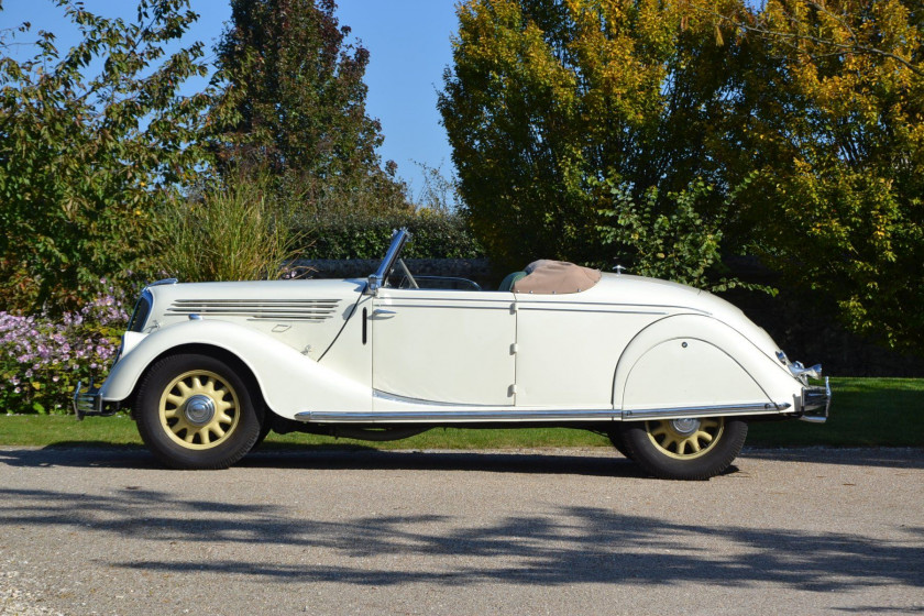 1936 Renault Viva Grand Sport cabriolet 3 places  No reserve