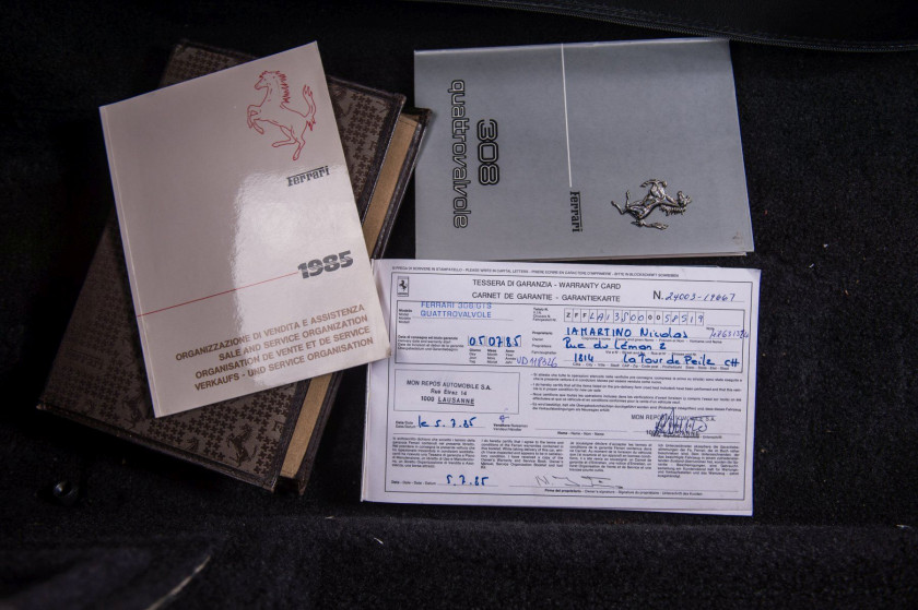 ¤ 1985 Ferrari 308 GTS Quattrovalvole  No reserve