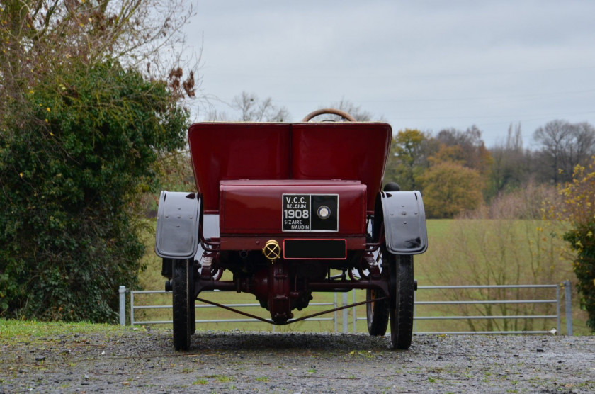 1908 Sizaire & Naudin Type F1 8 HP Sport  No reserve