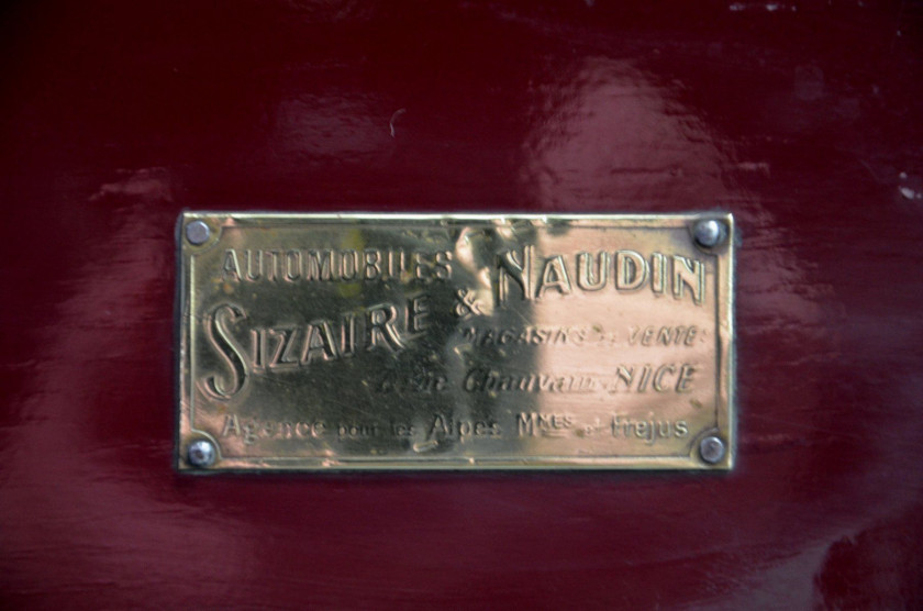 1908 Sizaire & Naudin Type F1 8 HP Sport  No reserve