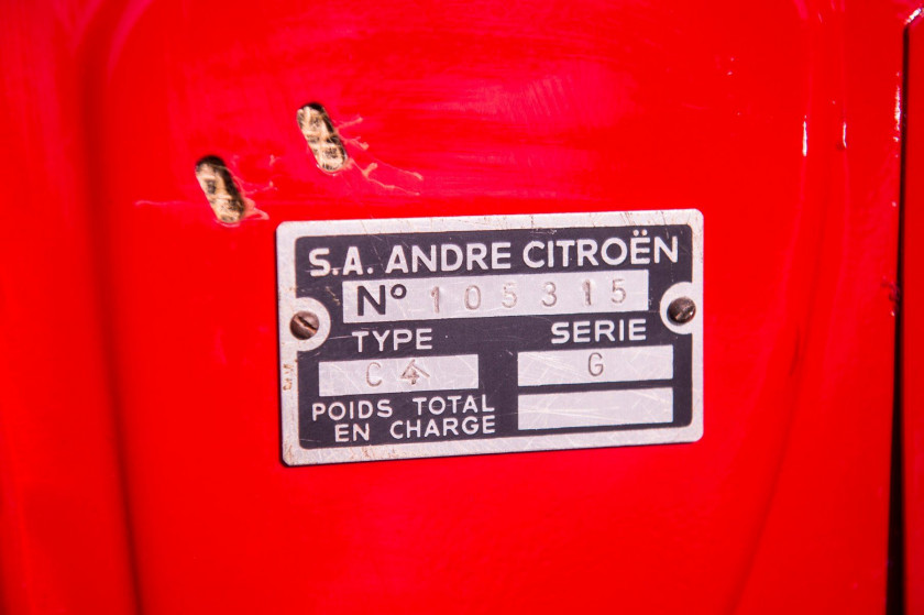 1931 Citroën C4 G coach  No reserve