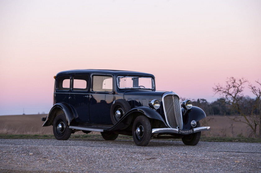 1936 Citroën Rosalie 11 UA limousine avec séparation  No reserve