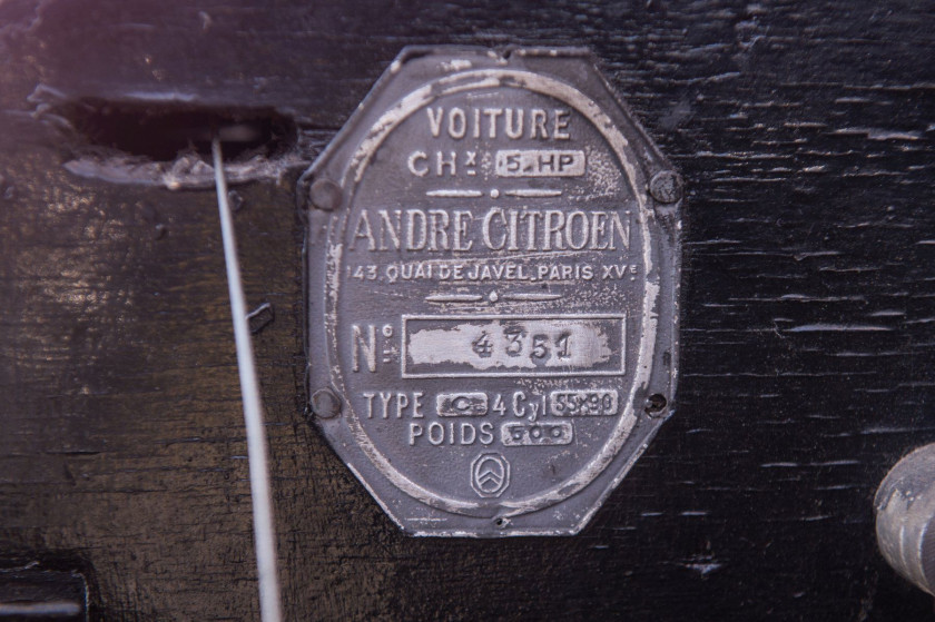 1922 Citroën 5 HP Type C torpédo  No reserve