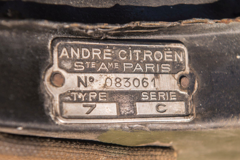 1936 Citroën Traction 7C berline  No reserve